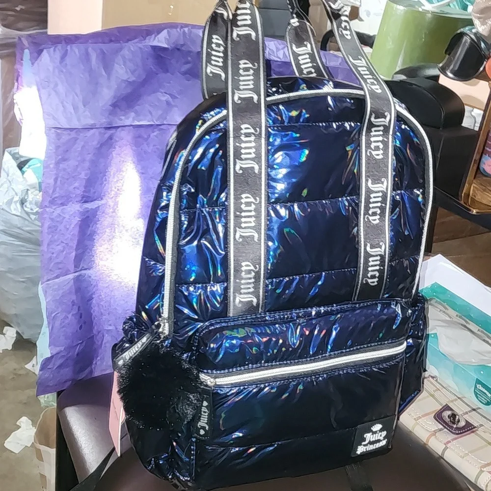 Juicy Couture Princess Nwt Iridescent Full Sz. Backpack